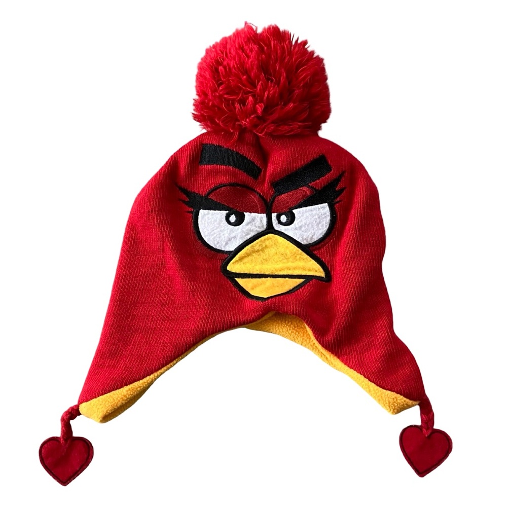 Red Angry Birds Pom Pom Beanie Ruby